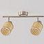 Plafonnier en rotin tressé, 2 lumières - Ferro