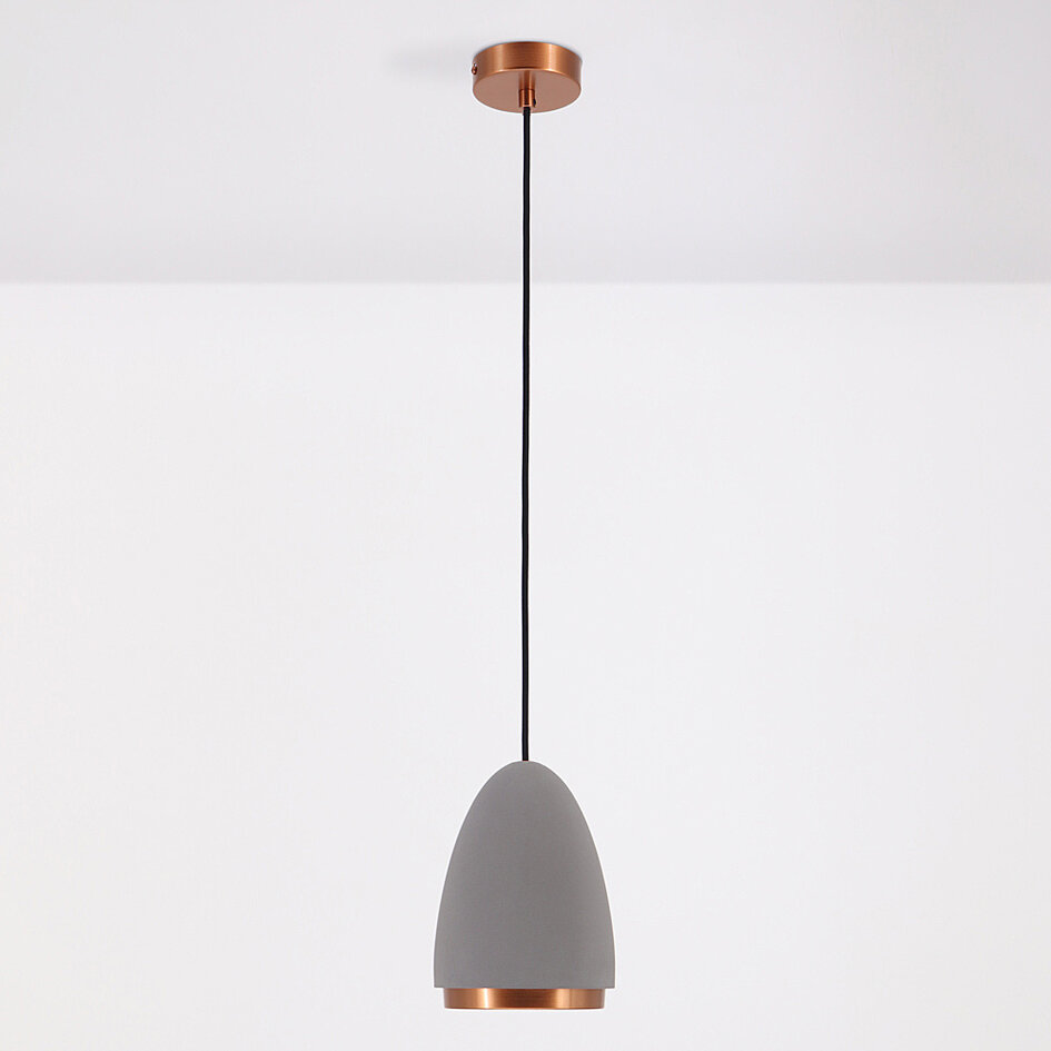 Lampe suspendue moderne avec détails en cuivre - Feis