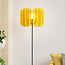 Lampadaire Lenthe - feutre PET jaune