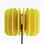 Lampadaire Lenthe - feutre PET jaune