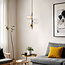Lampe suspendue 3 lumières avec verre transparent - Nisrin