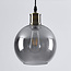 Lampe suspendue à 1 lumière Loiza - verre fumé