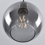 Lampe suspendue à 1 lumière Loiza - verre fumé
