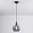 Lampe suspendue à 1 lumière Loiza - verre fumé