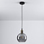 Lampe suspendue à 1 lumière Loiza - verre fumé