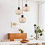 Lampe suspendue en bambou, 3 lumières - Michi