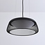Suspension Milani à intensité variable - noir avec abat-jour ouvert