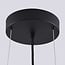 Lampe suspendue noire avec abat-jour ouvert et LED dimmable - Milani