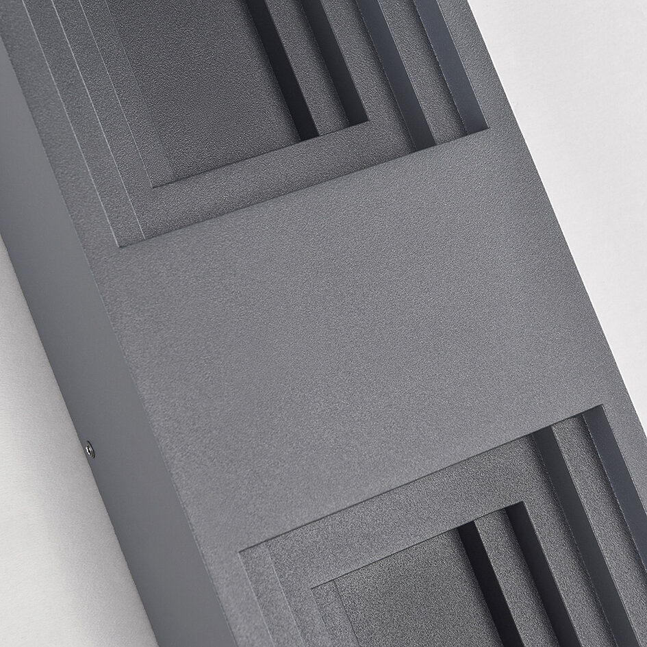 Applique murale extérieure Benjamin - anthracite avec LED intégrée