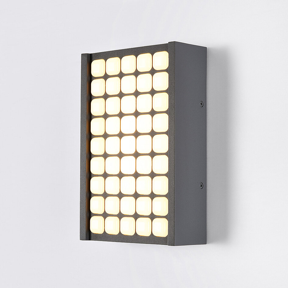 Applique murale extérieure Melina - noire avec LED intégrée
