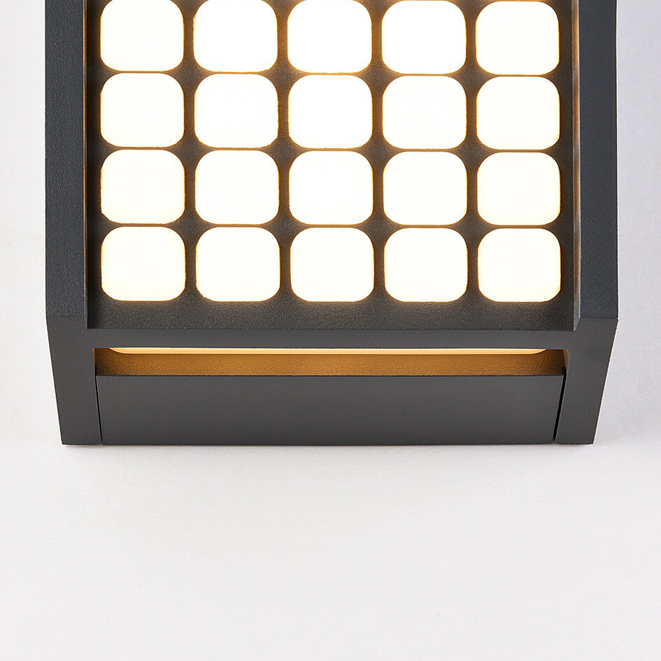 Applique murale extérieure Melina - noire avec LED intégrée