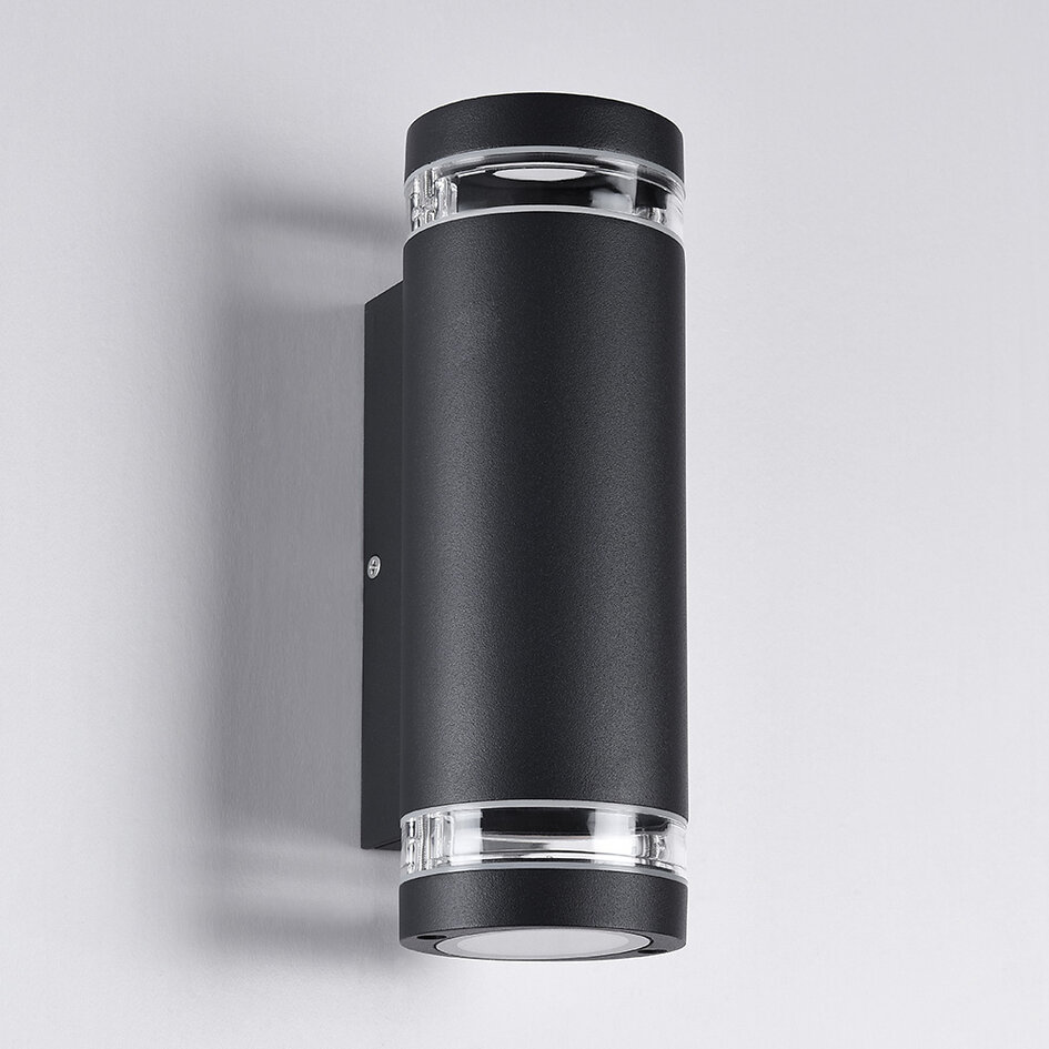 Applique extérieur Showman 2 lumières - noire