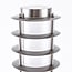 Lampe d'extérieur sur pied Silvio en acier inoxydable - 80 cm