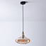 Lampe suspendue à 1 lumière Trinidad avec verre ambré - variante 1