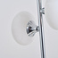 Lampe à poser Kroom 2 lumières avec verre opalin