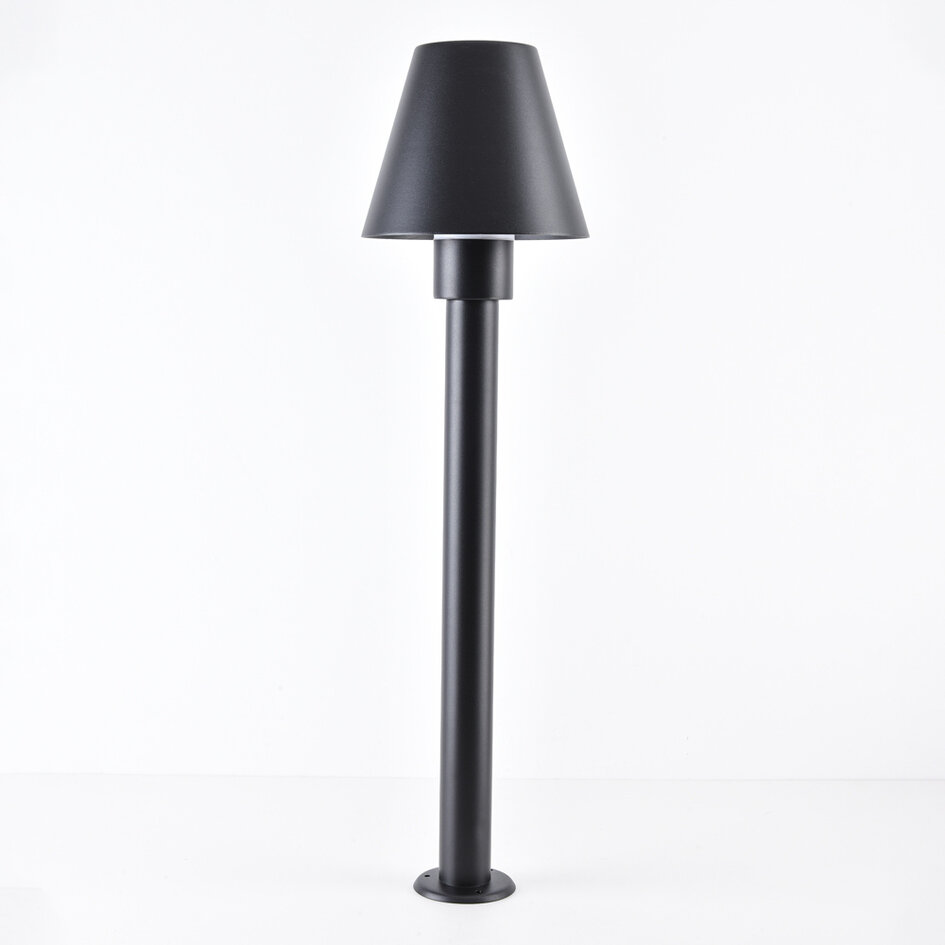 Lampe d'extérieur sur pied Bruno noire - 80 cm