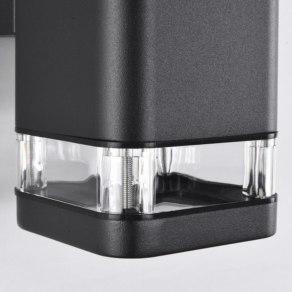 Applique murale rectangulaire Marino, noire