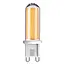 Spot LED G9 dimmable, verre clair, 2700K, 2,2W