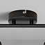 Plafonnier moderne noir avec verre transparent, 2 lumières - Jenthe