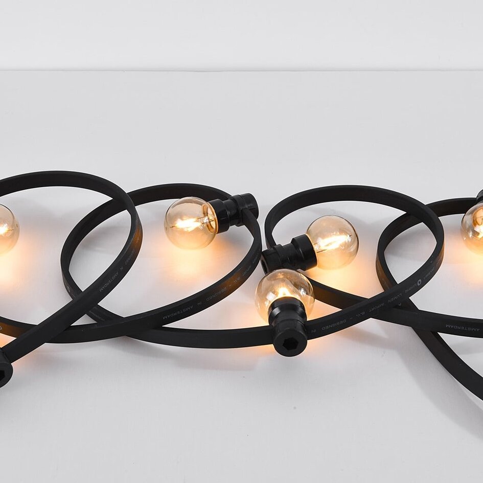 Guirlande guinguette extérieure 2 W avec ampoules LED en forme de triangle – dimmable en option