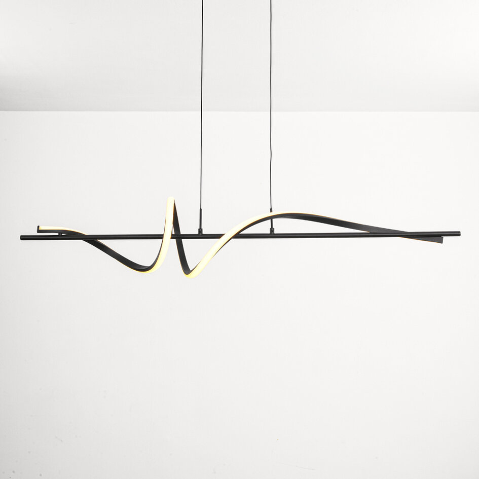Suspension design noire avec LEDs dimmables - Ches