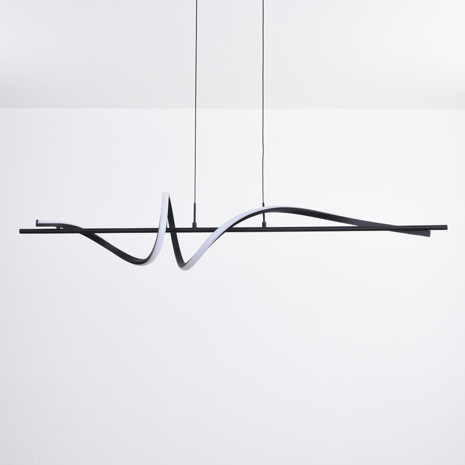 Suspension design noire avec LEDs dimmables - Ches