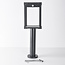 Lampe d'extérieur solaire sur pied Janita noire avec détecteur, LED intégrée