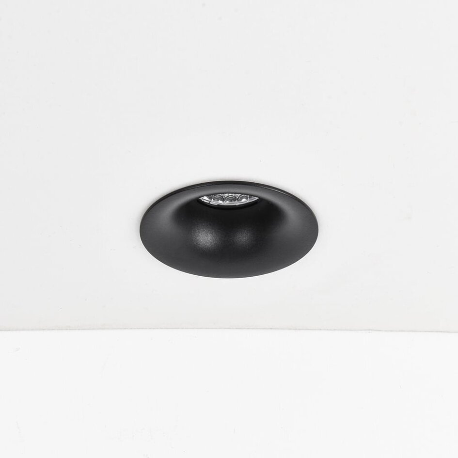 Spot encastré 9W Meya avec anneau 2 - noir