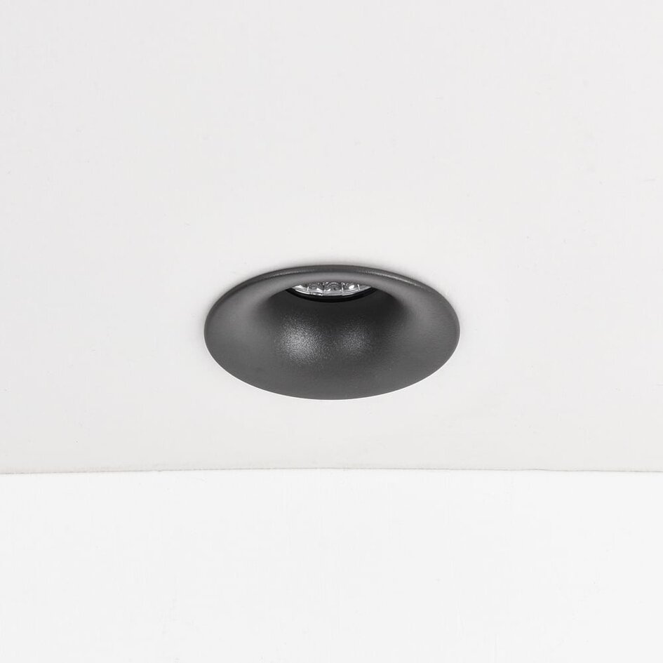 Spot encastrable Meya 9W avec anneau format 2 - gris foncé