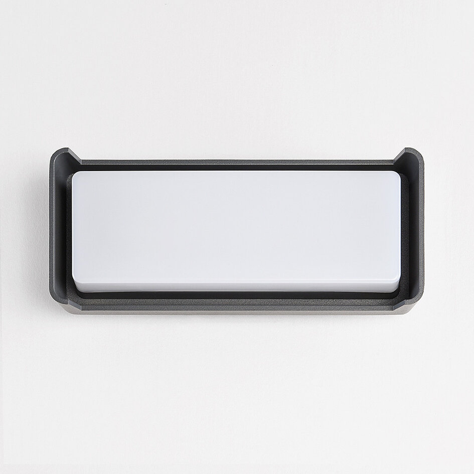 Applique murale extérieure Owen - anthracite avec LED intégrée