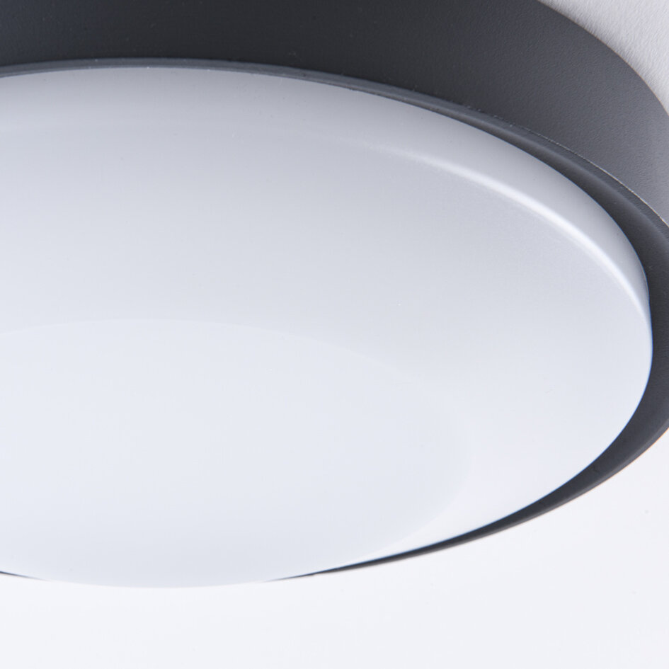 Plafonnier extérieur Landon - noir avec LED intégrée