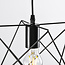 Suspension industrielle Star en métal noir