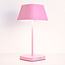Lampe de table rechargeable et dimmable - rose mat