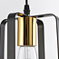 Suspension industrielle Pisa - noir et or