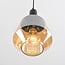 Suspension Mala - verre ambré, forme diamant