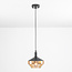 Suspension Mala - verre ambré, globe large