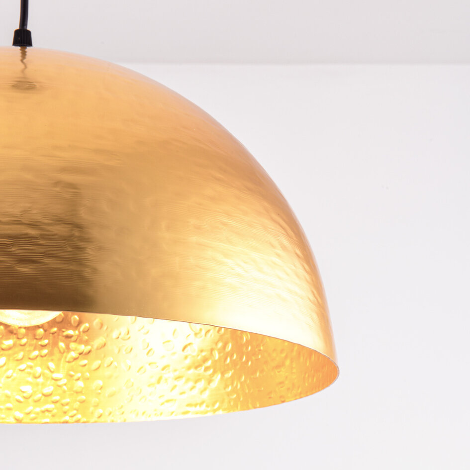 Lampe suspendue design or - Luna