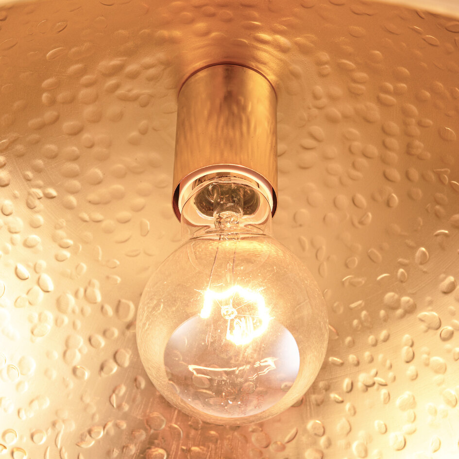 Lampe suspendue design or - Luna