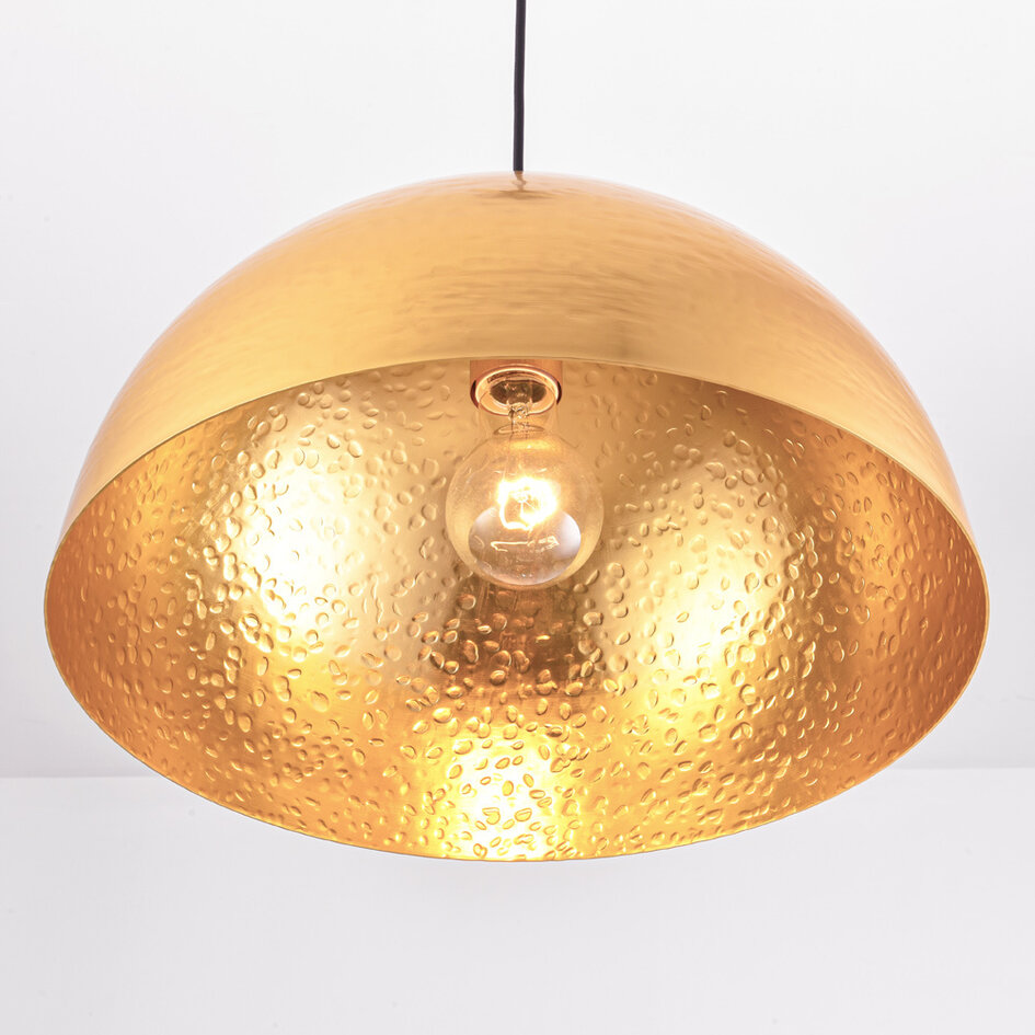 Lampe suspendue design or - Luna