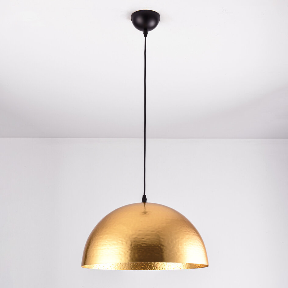Lampe suspendue design or - Luna