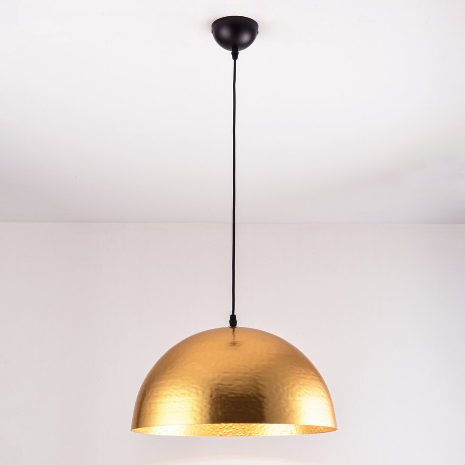 Lampe suspendue design or - Luna