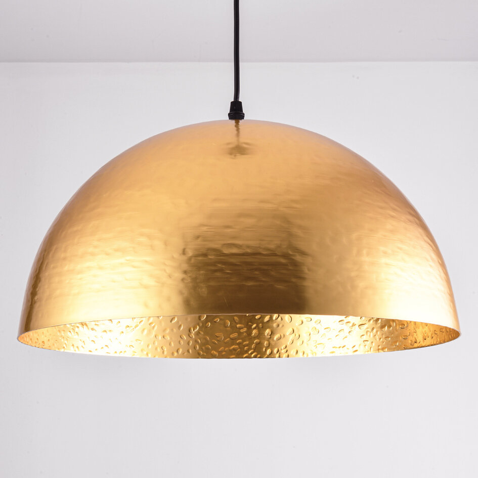 Lampe suspendue design or - Luna