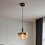 Suspension Mala - verre ambré, globe large