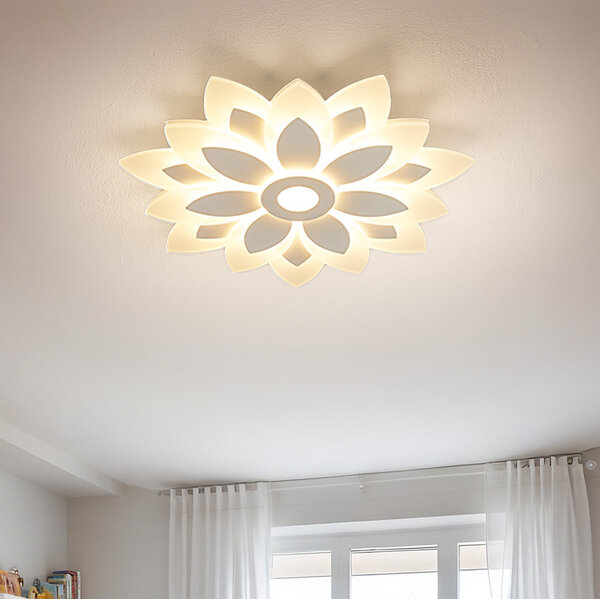 Plafonnier design fleuri avec température de couleur réglable - Acis