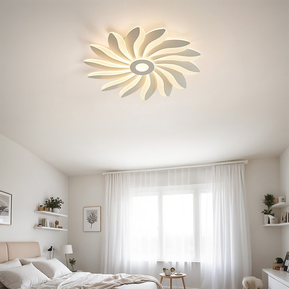 Plafonnier design fleuri avec température de couleur réglable - Anchusa