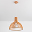 Lampe suspendue de style rustique en bois naturel - Bali