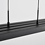 Suspension design dimmable noire avec bois foncé - Liana