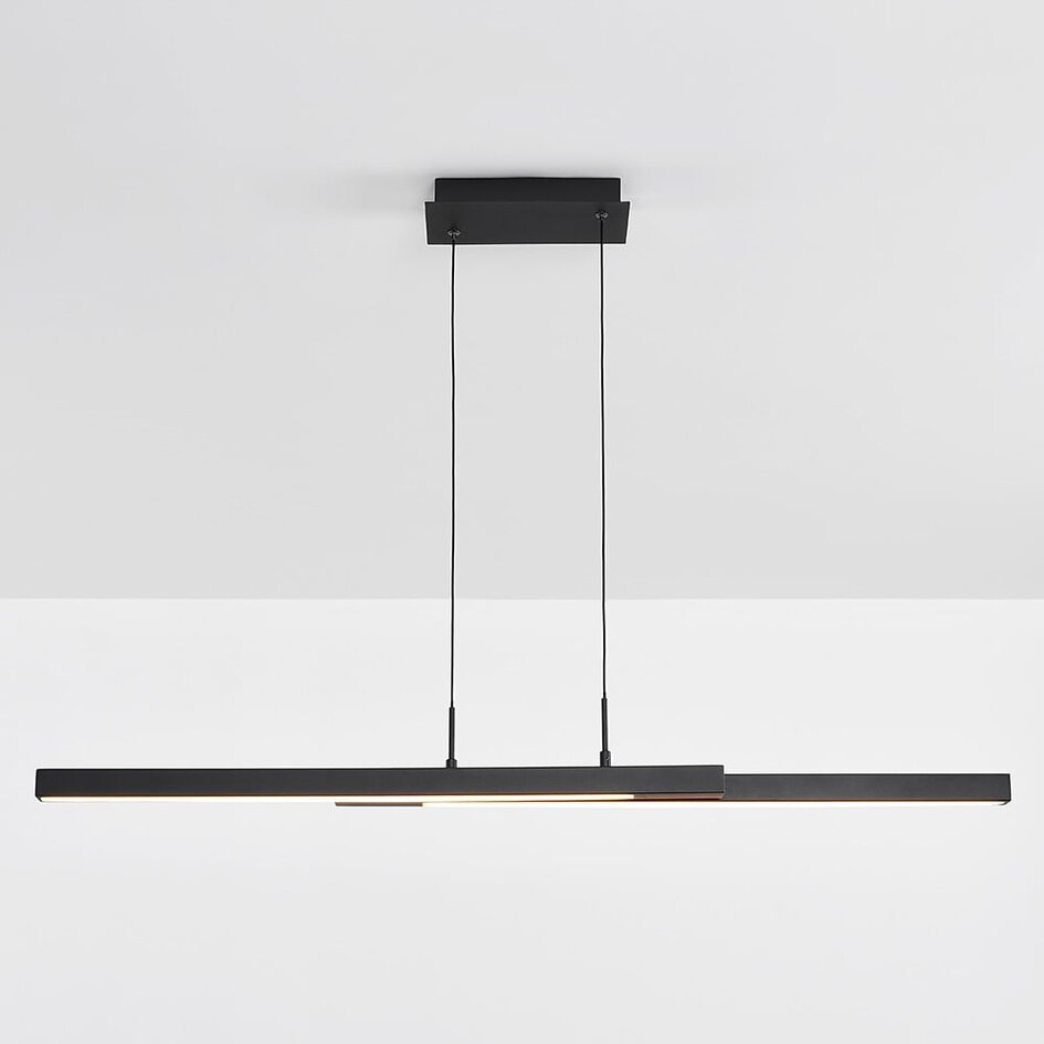 Suspension design noire, dimmable à 3 niveaux - Leia