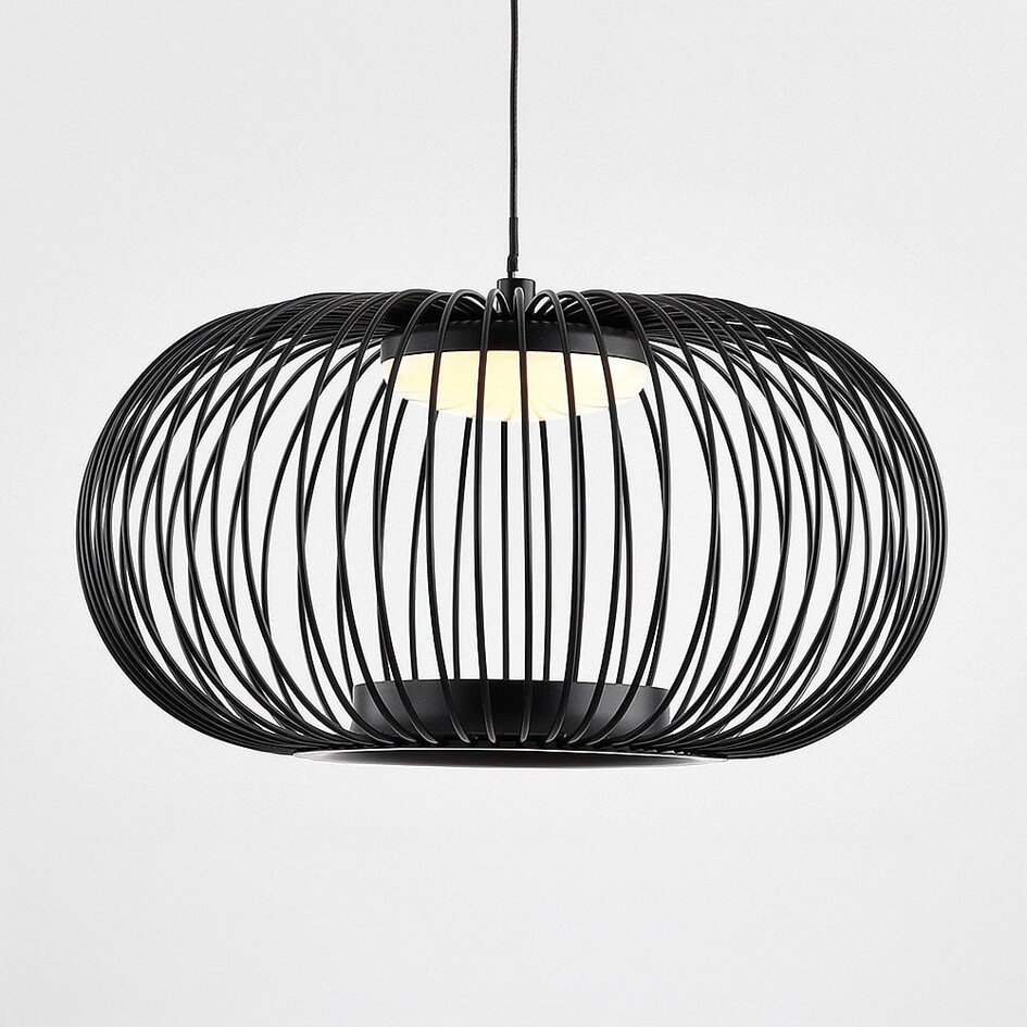 Lampe suspendue noire Kato avec gradation à 3 niveaux