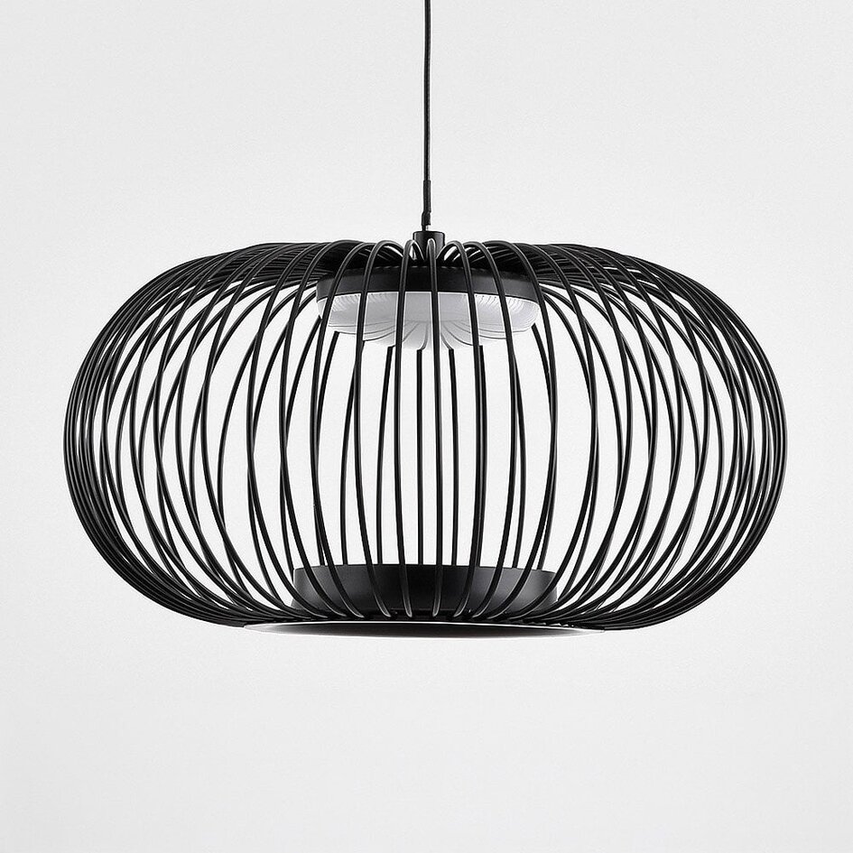 Lampe suspendue noire Kato avec gradation à 3 niveaux
